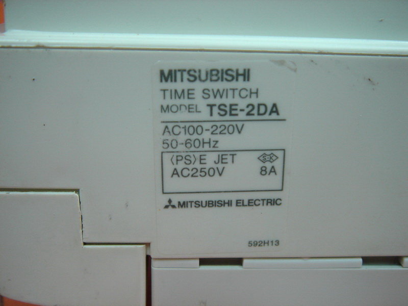 MITSUBISHI TIME SWITCH TSE-2DA - PLC DCS SERVO Control MOTOR POWER SUPPLY  IPC ROBOT